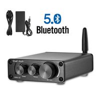 Nobsound G3 2 Channel Bluetooth 5.0 Power Amplifier 100W Class D Hi-Fi Stereo Audio Mini Amp Wireless Receiver Home Theater Treble Bass Control (Black)