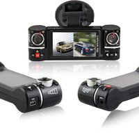 inDigi Dash Cam 2.7" TFT LCD Dual Camera Rotated Lens Car DVR w/IR Night Vision - New