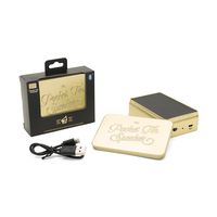 Luckies of London Pocket Tin 2.0, Bluetooth, USB Rechargeable Portable Speaker - Gold