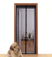 Aloudy Magnetic Screen Door Fits Doors Up to 36" x 98" MAX, Full Frame Velrco Instant Mesh Curtain, Hands Free Bugs Off Door Screen with Magnets
