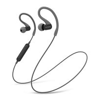 Koss BT232i Wireless Bluetooth Earclips, in-Line Microphone, Volume Control and Touch Remote, Sweat Resistant, Dark Grey and Black