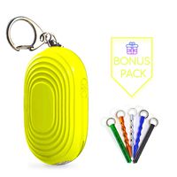 Personal Alarm 130 dB Safe Sound Keychain Alarm SOS Device with LED Emergency Flashlight Self Defense Keychains Siren for Woman