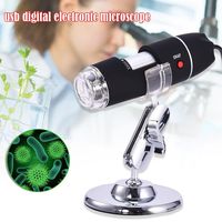 1600X HD Electronic Magnifier Handheld USB Digital Microscope Industrial Medical Magnifier Portable 8 LED Endoscope with Metal Stand