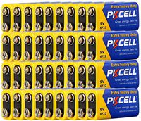 PKCELL 9V 6F22 Zinc-Manganese Batteries (500 Pack)