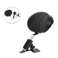 INNOGLOW Motorcycle Adjustable Driver Backrest Plug-In Rider Backrest Fit For Harley Davidson Touring Electra Glide Road Glide Street Glide Road King (Harley Davidson)