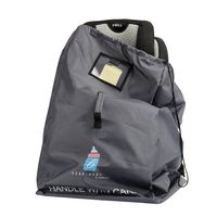 BobbiBaby Car Seat Travel Bag - Durable Heavy Duty Nylon Backpack Style For Baggage Check-In -Adjustable Padded Straps, Carry Handle, Storage Pouch - Protect Your Child's Car Seat - New and Improved