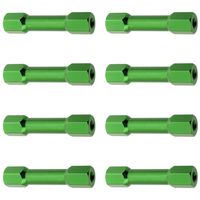 Hobbypark 8-Pack M3x28mm Aluminum Standoffs Spacer Hex for RC Quadcopter Replacement (Green)