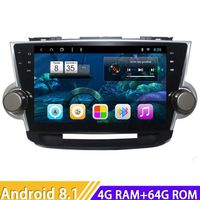 for Toyota Highlander 2008 2009 2010 2011 2012 2013 2014 Stereo Radio GPS Navigation WiFi 3G RDS Mirror Link FM AM 64GB Support Rear Camera Steering Wheel Control