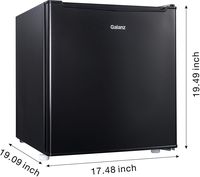 Supernon Galanz 1.7 cu ft Compact Refrigerator, Black