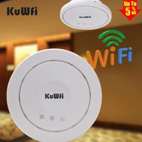 KuWFi Ceiling Wireless Access Point,Ceiling-Mount Wireless Network Indoor Access Ponit PoE Long-Range WiFi AP Router Signal for Whole Home Coverage Wireless Access Point