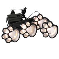 Elnsivo Solar Outdoor Animal Paw Design Decorative Lamp Solar Paw Print Garden Lights(Set of 4) Decor for Patio,Yard,Walkway Lighting, Any Pet Dog Cat Lover(Solar Warm paw)