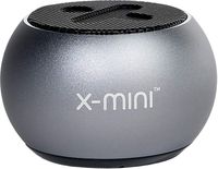 X-mini Click 2 Portable Bluetooth Capsule Speaker, Loud Volume, Wireless, Built in Camera Shutter, Stereo Pairing, Lightweight, for Home/Outdoor/Travel, for iPhone, Android and More (Grey)
