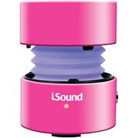 iSound Fire Waves Bluetooth Speaker with microphone and changing LED light effects (pink)