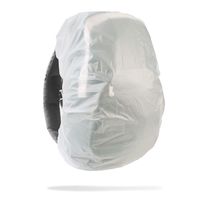 Frelaxy Backpack Rain Cover 100% Waterproof Pack Cover, Matte White TPU Design, Antislip Cross Buckle Strap, Ultralight Compact Portable, for Schoolbag, Laptop Backpack (15-50L) (White, S)