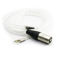 NewFantasia HiFi Cable with 4-pin XLR Balanced Male Compatible with Monolith M1060, M1060C, M565, M565 Headphones Silver Plated Replacement Audio Upgrade Cable