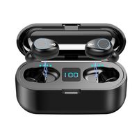 SUNhai F9 TWS Wireless Bluetooth 5.0 Earbuds, IPX7 Waterproof Touch Headphones in-Ear Sports Running Earphone, Build in 2000mAh Power Bank Headset for Headphones & Microphone and so on