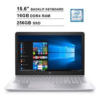 2019 HP Pavilion 15.6 Inch FHD Laptop (8th Gen Intel Quad Core i7-8550U up to 4.0GHz, 16GB DDR4 RAM, 256GB SSD, NVIDIA GeForce 940MX 4GB, Backlit Keyboard, Bluetooth, Windows 10)