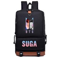 Aopostall BTS Merchandise,Kpop BTS Jimin Jungkook Suga V J-Hope Jin RM Laptop Bag College Backpack
