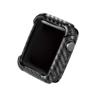 Libobo Compatible with iWatch 5 Ultra Thin Ca rbon Fiber Cases Protective Bumper Full Cover (44mm)