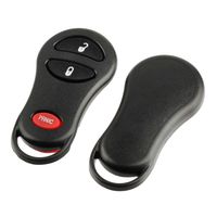 Key Fob Keyless Entry Remote Shell Case & Pad fits Chrysler, Dodge, Jeep, Plymouth 1999 2000 2001 2002 2003 2004 2005