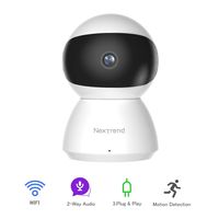 IP Camera, NexTrend Wi-Fi Indoor Dome Camera Pan Tilt Zoom Home Camera with Free APP Motion Detection, Night Vision, Two-Way Audio, Continuous Recording for Baby Pet Nanny