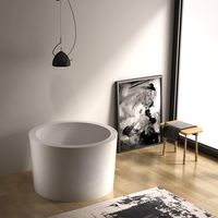 HEATGENE 41" Acrylic Freestanding Bathtub Contemporary Soaking Tub Easy to Install UPC Certified Drain & Overflow Assembly Included