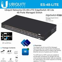 Ubiquiti ES-48-LITE 48-port + 2xSFP Gigabit + 2xSFP+ 10GbE switch 1U Rack 19''