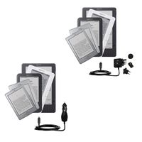 Gomadic International Essential Kit for The Amazon Kindle Fire/HD/HDX/DX/Touch/Keyboard (WiFi and 3G) Includes a Car and International Home Charger w/TipExchange Technology