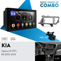 UGAR EX9 7" Android 9.0 DSP Car Stereo Radio Plus 11-191 Fascia Kit for KIA Optima III (TF), K5 2010-2013