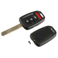 Key Fob Keyless Entry Remote Shell Case & Pad fits Honda 2013-2015 Accord / 2013-2015 Crosstour / 2015-2016 CR-V / 2016-2017 HR-V