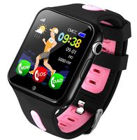 Fan-Ling 1PCS Kids GPS Smartwatch,1.44 inch Anti-Lost Smart Watch for Children Girls Boys,Multifunction Smartwatch,GPS Tracker Watch,Support Music,Weather Report (C)