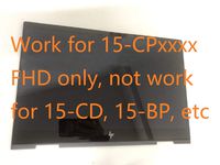 for HP New Replacement 15.6" FHD 1920x1080 LCD Touch Screen Assembly + Bezel + Touch Board Envy X360 Convertible 15-CP 15M-CP0011DX 15M-CP0012DX