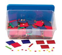 hand2mind Plastic Algebra Tiles Classroom Kit (30 Sets of 32 Pieces)