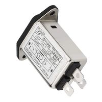 Electrical Buddy IEC 320 C14 Male Socket Panel Mount Power Line EMI Filter JS01-10A-T