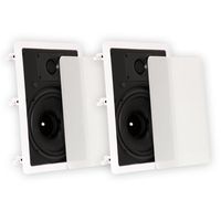 Theater Solutions TS80W in Wall 8" Speakers Surround Sound Home Theater Pair