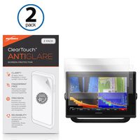 Garmin GPSMAP 7612 Screen Protector, BoxWave [ClearTouch Anti-Glare (2-Pack)] Anti-Fingerprint Matte Film Skin for Garmin GPSMAP 7612, 7612xsv