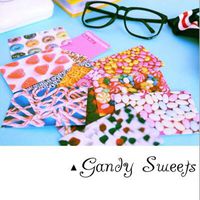 Ngaantyun 100 Sheets Candy Sweet Colorful Photo Instant Films Sticker for FujiFilm Instax Mini 9 Mini 8 Mini 7s Mini 50s Mini 90 Mini Liplay Camera Film