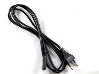 Optimum Orbis 2-Prong European EU 6 Ft 6 Feet Ac Power Cord Wall Cable for Asus Acer Compaq Dell Gateway Hp MSI Sony Samsung Toshiba Laptop Notebook Netbook Ac Adapter Battery Charger Plug Figure