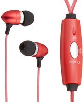 iLive iAEL65R Glowing Earbud Headphones, with Microphone Red