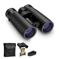 Amcrest 10x42 Roof Prism Binoculars for Adults, HD Professional Binoculars for Bird Watching, Travel, Stargazing, Hunting, Concerts, Sports, BAK-4 Prisms, Smart Phone Adaptor for Photography