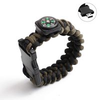 Jiadi 8GB - 128 GB USB 2.0 Flash Drive Bracelet, Thumb Drive USB Flash Disk Pen Drive with Knot Rope Wristband Compass, Memory Stick Data Storage U-Disk