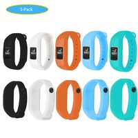 CharmingElf Replacement Bands Compatible for Garmin vivofit jr Bands and vivofit jr 2/3 Bands Soft Silicone Adjustable with Buckle Wristbands for Kids Woman Man (Small, 6PCS Colour1)