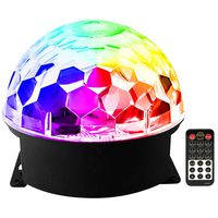 Memzuoix Party Lights Disco Ball Strobe Light with Remote Control, Big-size Magic LED Ball Light with 6 Colors Sound Activated, DJ Lights Stage Light for Festival Club Bar Party Wedding Home Show