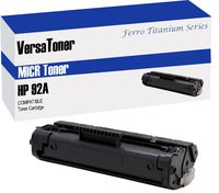 VersaToner - 92A C4092A MICR Toner Cartridge for Check Printing - Compatible with LaserJet 1100, 3200