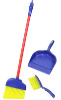 Click N' Play Pretend Play Kids Broom, Dustpan, and Brush Household Cleaning Toy Play Set