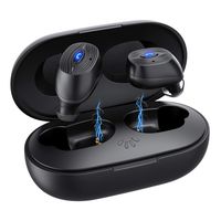 Wireless Earbuds, RXAMYDE Bluetooth 5.0 Earbuds Deep Bass IPX7 Waterproof Bluetooth Headphones Wireless 3D Stero Sound TWS Headsets w/Charging Case Mics/Button Control for Work Sports Driving, Black