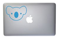 Koala Bear Vinyl Decal for MacBook, Laptop or Other Device 5 Inch (ice Blue)
