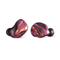 Linsoul Peacock Audio P1 Dynamic HiFi in-Ear Earphones, Custom Hand Made Earbuds for Audiophile DJ Musician with Detachable 2Pin 0.78mm Cable (6-Xanadu)