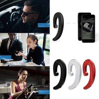 Partm Wireless Headset Single-Ear, Portable Headphone Bone Conduction Bluetooth Wireless Headphones Built-in Microphone Noise Reduction Wear Comfortable Headphones for Women Men Kids
