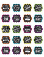 Teacher Created Resources (5618) Chalkboard Brights Stickers